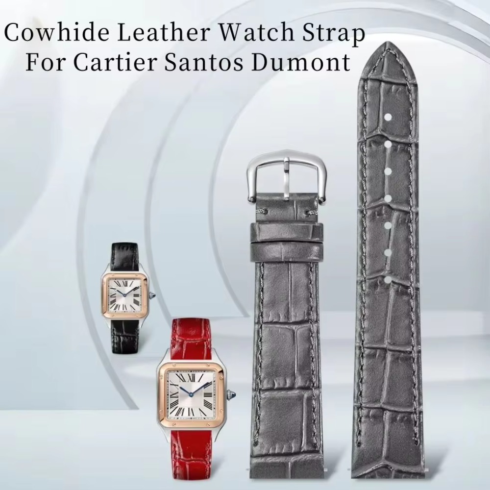 15.5mm 17.5mm 19mm Alligator P - đánh giá và giá Cartier Watch Santos