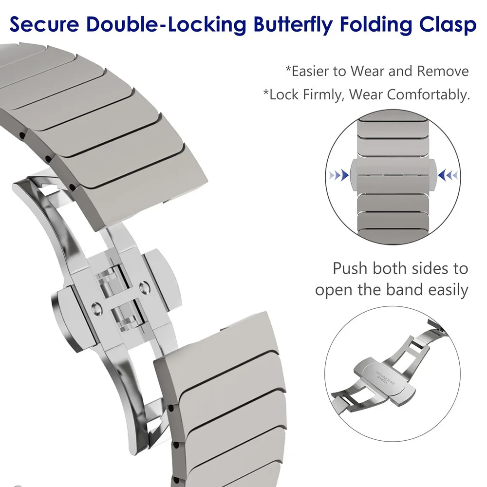 stainless Steel Band For Apple - đánh giá và giá Milanese Loop Magnetic