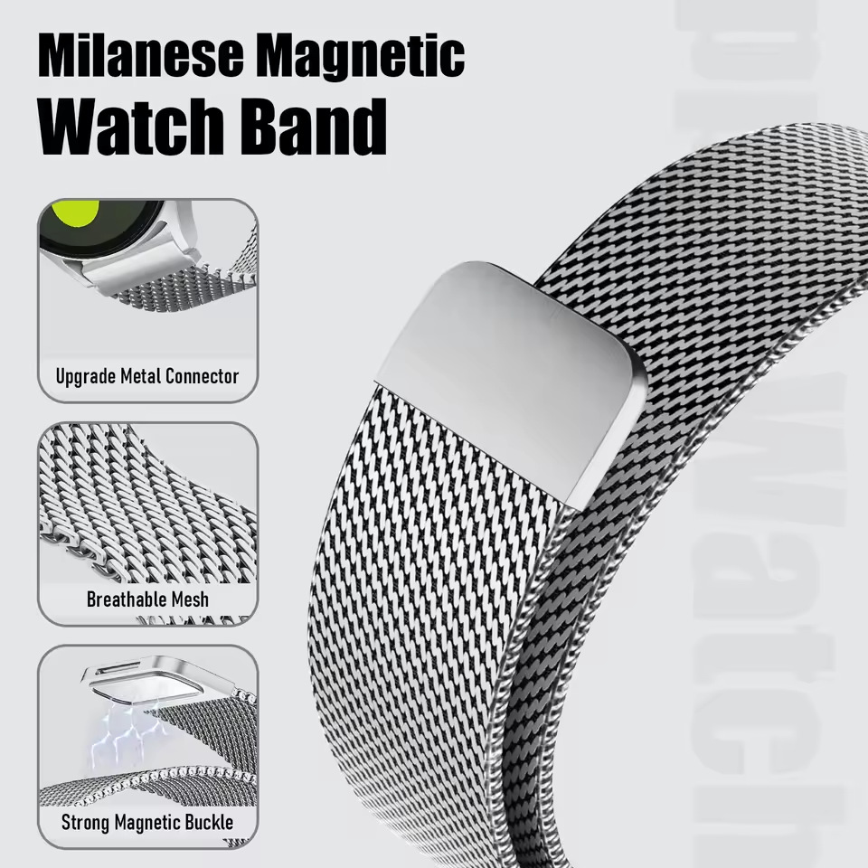 18/20/22mm Steel Mesh Milanese - đánh giá và giá Milanese Loop Magnetic