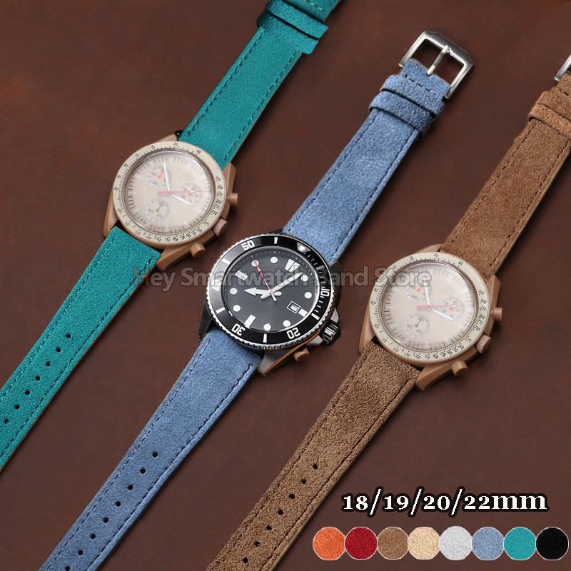 Vintage Suede Leather Strap 18 - đánh giá và giá Suede Strap Watch